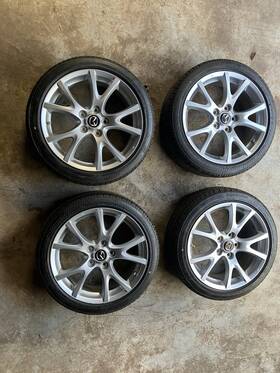 Mazda 9965457070 17 Inch Oem 06-15 Mx-5 Miata Wheels And Tires Great Condition 205/45rf17