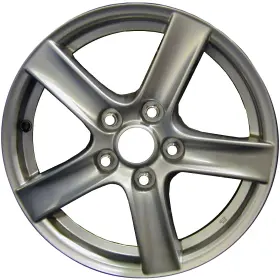 9965606560 Mazda 16x6.5 5 Spoke Refurbished Aluminum Wheel Painted Silver 560-64886