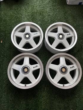 Mazdaspeed Ms-01r White Center Lock Polished Lip Miata Wheels 15x7 4x100 Et 35