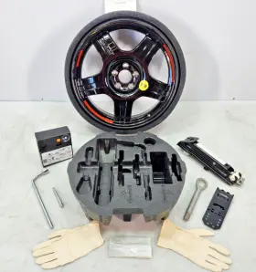 0005831502 Mercedes-benz 10-16 Oem W212 W218 Cls63 Amg Emergency Spare Tire Wheel Rim Jack Kit