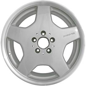 Mercedes-benz 196743095523 18x9.5 5 Spoke Rear Alloy Wheel Flange Cut And Painted Silver 560-65233