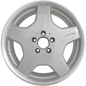 560-65233 Mercedes-benz 196743095523 18x9.5 5 Spoke Rear Alloy Wheel Flange Cut And Painted Silver