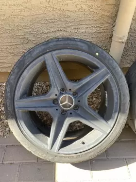 2044014002 Mercedes-benz 2008 W204 C63 Amg Rear Wheel Black 18x9 54 Oem