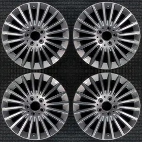 2054010300 Mercedes-benz C Class Charcoal 17 Inch Oem Wheel Set 2015 To 2017