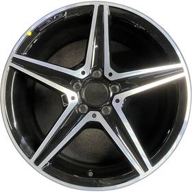 Mercedes-benz 20540111007x21 Front Oem Mercedes-benz Machined Black C-class Rim 18 Inch 2015-2019 Factory 85372b