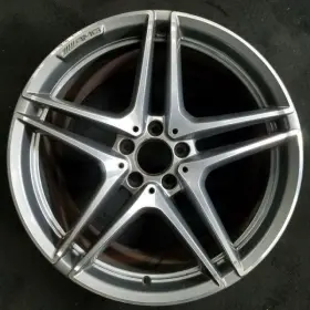 2054012000 Mercedes-benz Rear Amg Machined Grey C-class Oem Wheel 19 Inch 2015-2019 85455
