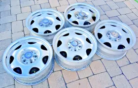 2084010002 Mercedes-benz A208 Clk Oem Forged Fuchs 16x7 5x112 5 Wheels Rims Caps - Vanagon