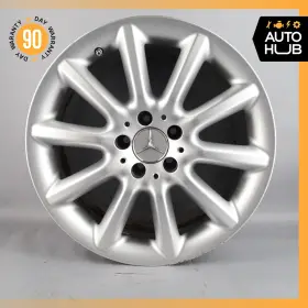 2304013302 Mercedes-benz R230 Sl550 Sl600 9.5 X 18 Inch Rear Wheel Rim Silver Oem