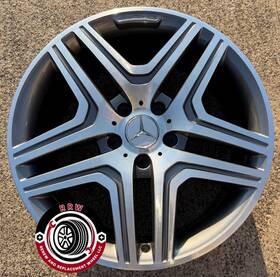 Mercedes-benz 85326 2013-2018 G63 G65 Oem Wheel 20 Inch Genuine Amg Rim Grey/cnc With Cap #r