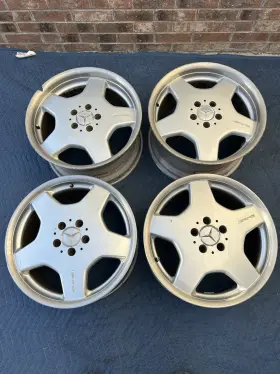 A2204011802 Mercedes-benz W220 S / Cl Class Amg 18 Inch Monoblock Wheels Staggered Set Of 4 Oem Aero