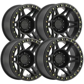 Mr10679050544b Method Race Wheels Set Of 4 Mr106 Beadlock 17x9 5x5 Inch -44mm Matte Black Rims