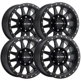 Mr30489080518 Method Race Wheels Set-4 Mr304 Double Standard 18x9 8x6.5 Inch 18mm Matte Black Rims