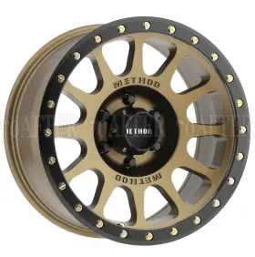 Mr30521060918n Method Race Wheels Mr305 Nv Wheel 20x10 6x139.7 Et -18 Cb 108 Bronze With Matte Blk Lip
