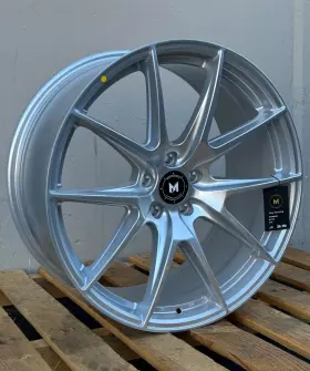 Mfr22095511238666hs Mflow 4 Pcs 20 Inch Mfr2 Silver Wheels 20x9.5 38 5x112 Cb 66.6 Rims