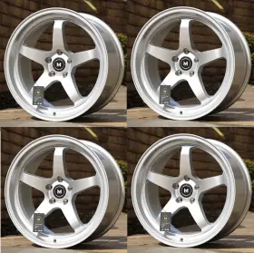 Mfr31895510035hs Mflow 18x9.5 35 5x100 Cb 73.1 Mfr3 Hyper Silver Wheels Set 18 Inch Rims Of 4