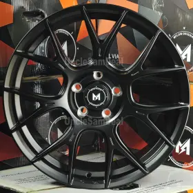 Mfr11985511235mb Mflow Wheel 19x8.5 5x112 35 Offset Mfr1 Matte Black 14 Spokes Sport 4 Wheels Set