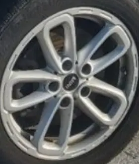 560-86122 Mini 2015 Cooper Countryman Oe Wheel 17x7 Triangle Spoke Silver