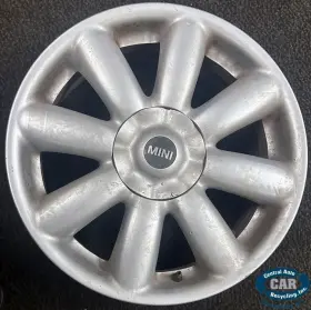 560-71195a Mini Cooper 07-11 12 13 Single 17x7 Inch 8 Spoke Silver Alloy Wheel Only 311631