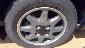 Mb681857 Mitsubishi 1991 Galant Vr-4 15ft X 6ft Aluminum Wheel Factory 8 Slot Rim Le Awd #2