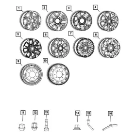 04755285ab Mopar For Ram 3500 2019-2022 Aluminum Wheel