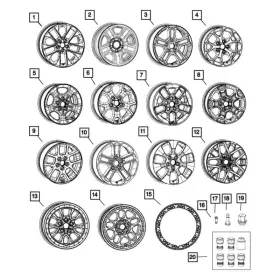 5vh22rxfab Mopar For Jeep Gladiator 2020 Wheel-steel
