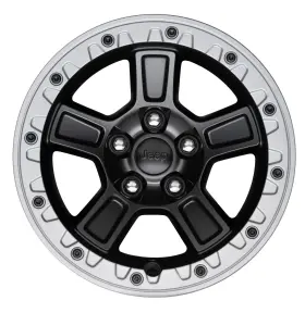 77072585aa Mopar For Jeep Gladiator 2020-2024 Black 17 Alloy Factory Wheel