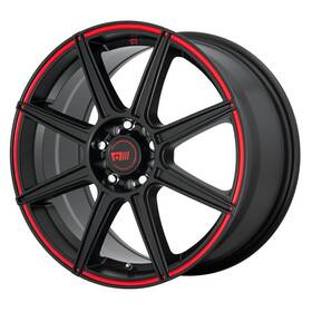 Motegi Mr14277001940 Mr142 17x7 5x108/5x114.3 Offset 40 Satin Black With Red Stripe Qty Of 1