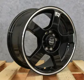 Mr11656531340us Motegi Racing Mr116 Black Machined 15x6.5 40 5x100 5x114.3 Wheel Single Rim
