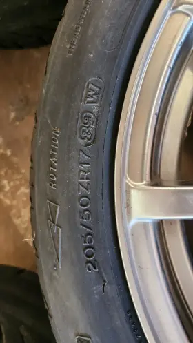 Mr2747 Motegi Racing 17 Wheels Alloy Rims Set Of 4 With 2 Good Tires And Worn