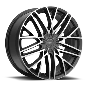 A263381-1n Motiv Wheels 437mb 20x8.5 40 Gloss Black Machined Face 5x114.3 5x120 Qty 1