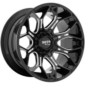 Moto Metal Mo80829088300 Mo808 Sniper 20x9 8x180 0mm Black/milled Wheel Rim 20 Inch