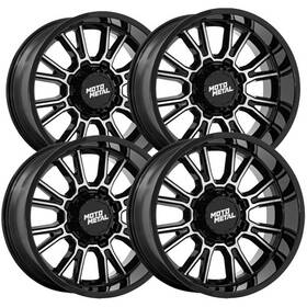 Moto Metal Mo810bd20908601 4 Mo810 Legacy 20x9 5x5.5 Inch /5x150 1mm Black/machined Wheels Rims