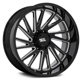 Mo811be22128844n Moto Metal Mo811 Combat Wheel 22x12 -44 8x180 124.2 Black Single Rim