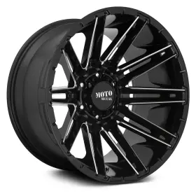 Mo99822063318n Moto Metal Mo998 Kraken Wheels 22x10 -18 6x135 87.1 Black Rims Set Of 4