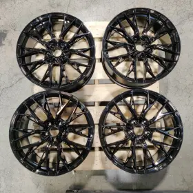 Gf0519955xx20bk Mrr Gf0519955xx20bk/used Used 19x9.5 Gf5 5x114.3 20 73.1 Black Wheels Set-4