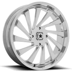 M46-020737c Msa Off-road 4-new 20 Inch M46 Blade Wheels 20x7 4x137 Chrome Rims 112.1