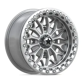 Ma053sd15704438 Msa Offroad Ma53 Bolo Utv Beadlock 15x7 4x156 Et38 Gloss Slvr/mach Qty Of 1