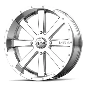 M34-020737c Msa Offroad Wheels 1 20x7 M34 Flash 4x137 Chrome Wheel