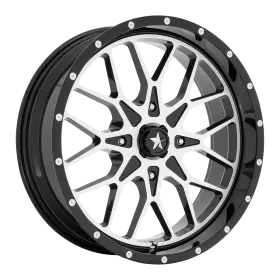 M45-04737 Msa Offroad Wheels 14x7 M45 Portal Utv 4x137 Black 10mm