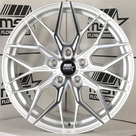 Mst Wheels 02-88565-35-mac 18x8.5 5x114.3 35 Mt02 Silver Flow Forming Machine Face Mesh Spoke 4
