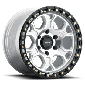 79065500-vx62mf-blk Mvx 17x9 Vx62 6x5.5/6x139.7 0et Machin Silver Black Lip Wheel 1 Rim 106.1