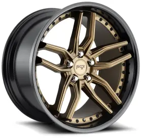 M195199521 Niche 35 4-new 19 Inch M195 Methos Wheels 19x9.5 5x120 Bronze Black Rims 72.56