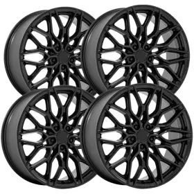 Nc277mx20905727 Niche Set Of 4 Nc277 Calabria 5 20x9 5x112 27mm Matte Black Wheels Rims