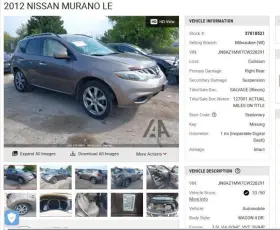 560-62581 Nissan Wheel 20x7-1/2 Alloy 7 Spoke Fits 12-14 Murano 4259112 560-62581 Nissan Wheel 20x7-1/2 Alloy 7 Spoke Fits 12-14 Murano 4259112