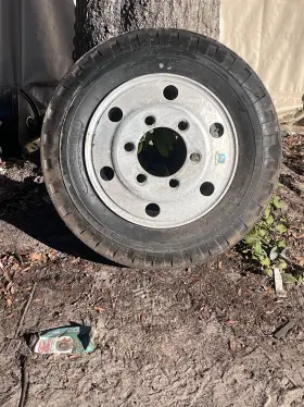 8-19.5 Northstar 960606 Aluminum 6 Lug Wheel Rim With Brand New Tire