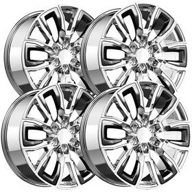 Oe Concepts G30-2410655 28cci Set Of 4 G30 Split 6 Spoke 24x10 6x5.5 Inch 28mm Chrome Wheels Rims