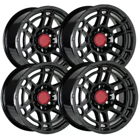 W216-gb1790.0.6.139.7-a Oe Concepts Set Of 4 Trd6 W216 17x9 6x5.5 Inch 0mm Gloss Black Wheels Rims