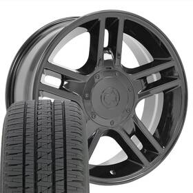 Oe Wheels 9508255 3410 Black 20x9 And Bridgestone Tires Set Fit Ford Trucks F150 Harley