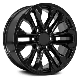 9511407 Oe Wheels For Chevy K2500 88-92 Alloy Factory Wheel 6 Double-spoke Gloss Black