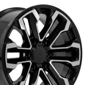 9511408 Oe Wheels 18 Inch Machined Black 5905 Rim Fits Chevy Silverado Tahoe Suburban